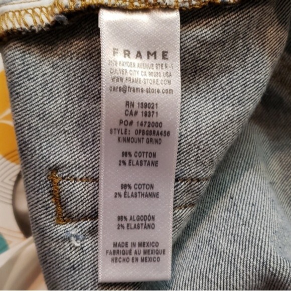 NWT Frame Cut Off Shorts Size 32 - Picture 5 of 5